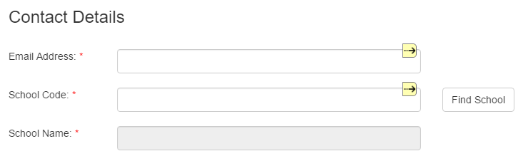 Picture showing a Spacer Added Beneath the School Code. 
